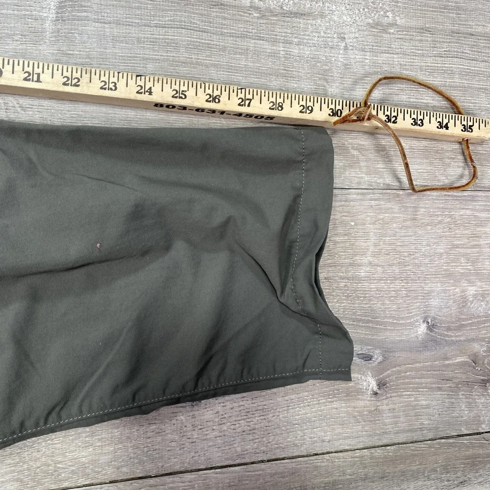 Clothing Arts Travel Pants Mens Large Olive Pick-Pocket‎ Proof Zipper Pockets